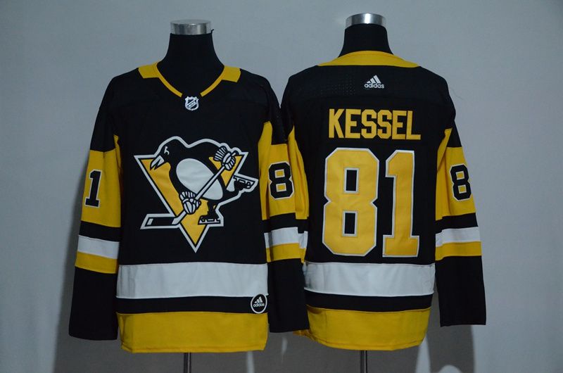 Men 2017 NHL Pittsburgh Penguins 81 Kessel black Adidas Stitched Jersey